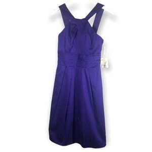 David’s bridal midi dress blue